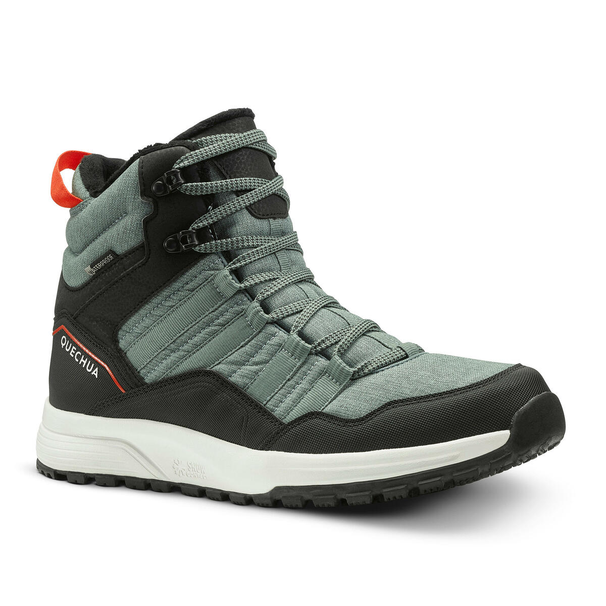 Bild 1 von Winterschuhe Herren halbhoch warm wasserdicht Winterwandern - SH500 grün Grün|schwarz