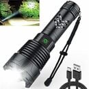 Bild 1 von ADNOX Taschenlampe Led Aufladbar 120000 Lumen, XHP160.2 led taschenlampe extrem hell mit zoombare IPX5 wasserdichte Taschenlampe mit 5 Modi für Outdoor Camping