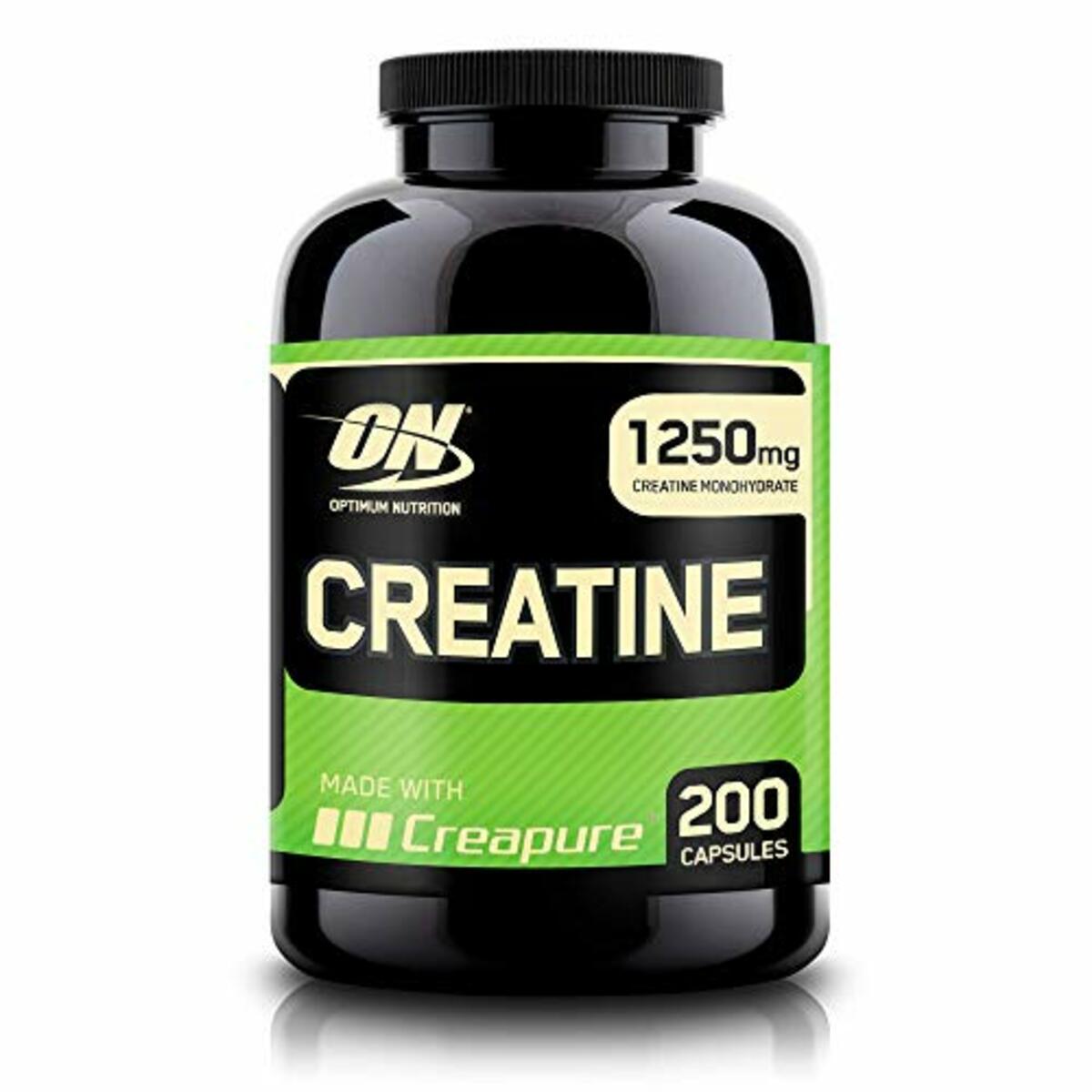 Bild 1 von Optimum Nutrition 2500mg Creatin Kapseln, Creatin Monohydrat Kapseln Creapure für Muskelaufbau von ON, Unflavoured, 100 Portionen, 200 Kapseln