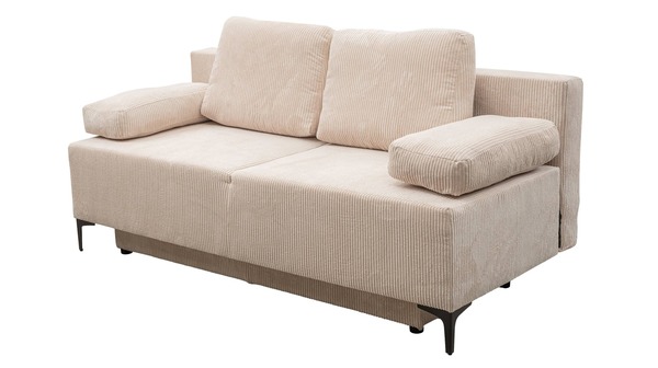 Bild 1 von Schlafsofa Cordbezug creme 200 x 93 cm Bettkasten - DUBLIN