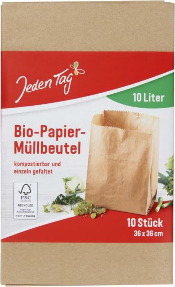 Bild 1 von Jeden Tag Bio-Papier-Müllbeutel 10 Liter