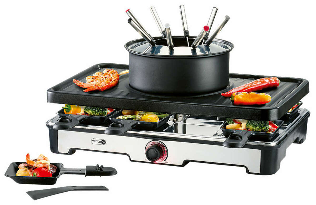 Bild 1 von SWITCH ON® Fondue-Raclettegrill-Kombination »SORGF 1400 A1«