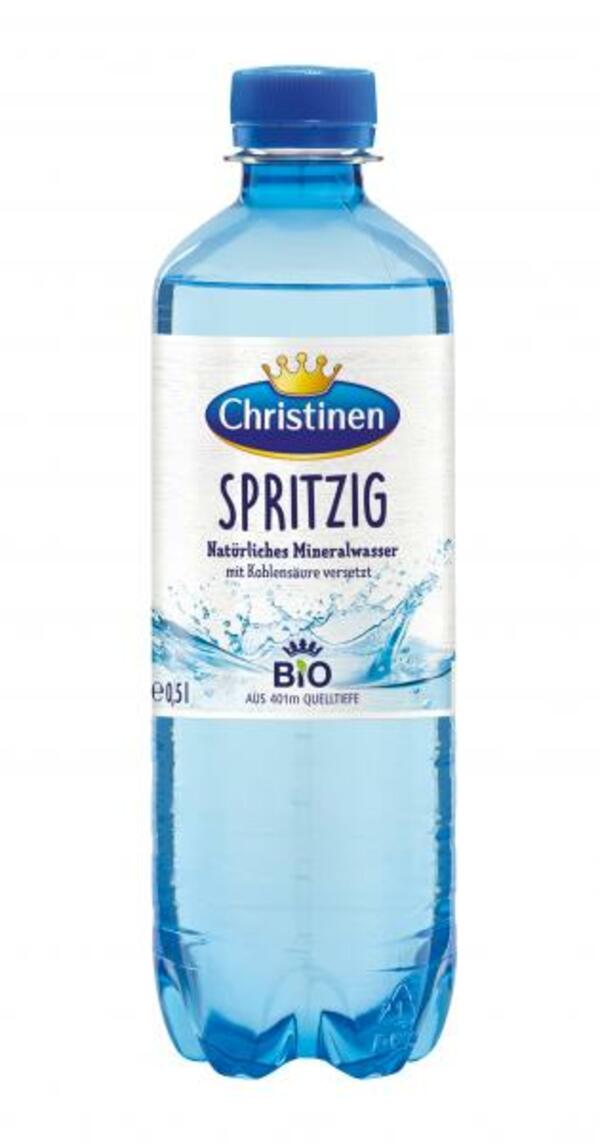 Bild 1 von Christinen Mineralwasser spritzig PET (Einweg)