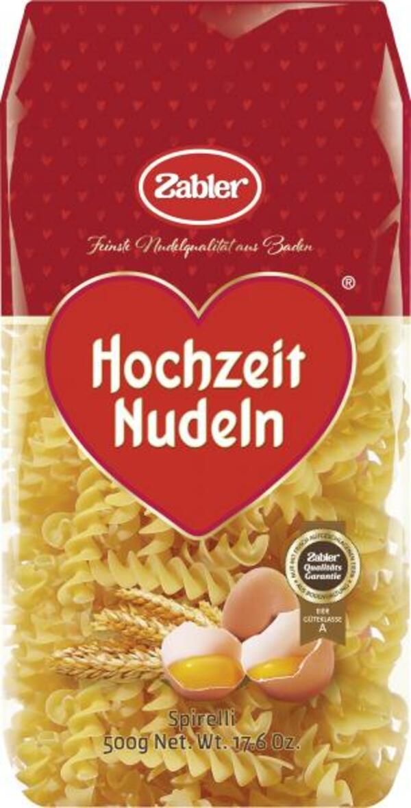 Bild 1 von Zabler Hochzeit Nudeln Spirelli