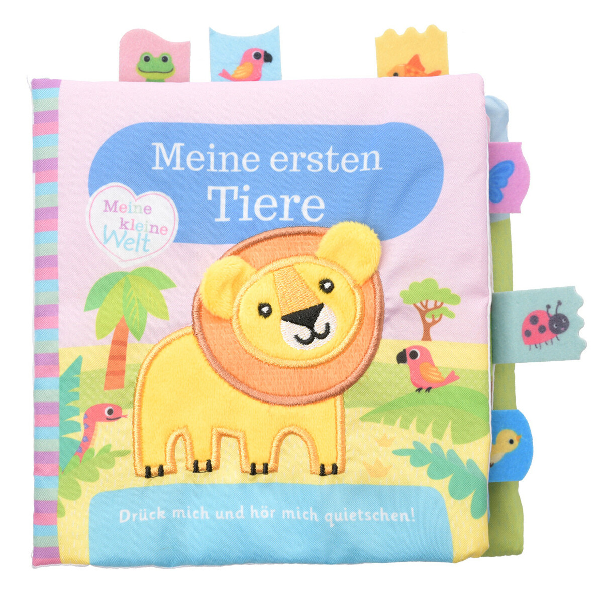 Bild 1 von Stoffbuch Meine ersten Tiere ROSA / BUNT