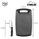 Bild 2 von STONELINE® Schneidebrett und Gemüsemesser Set, 2-tlg.