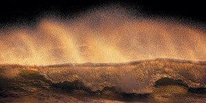 Komar Vliestapete "Golden Wave", 200x100 cm (Breite x Höhe), Vliestapete, 100 cm Bahnbreite