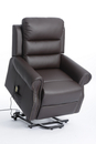 Bild 3 von Happy Home elektrisch Relaxsessel mit verstellbarer Rückenlehne und Fußteil dunkelbraun Lederoptik