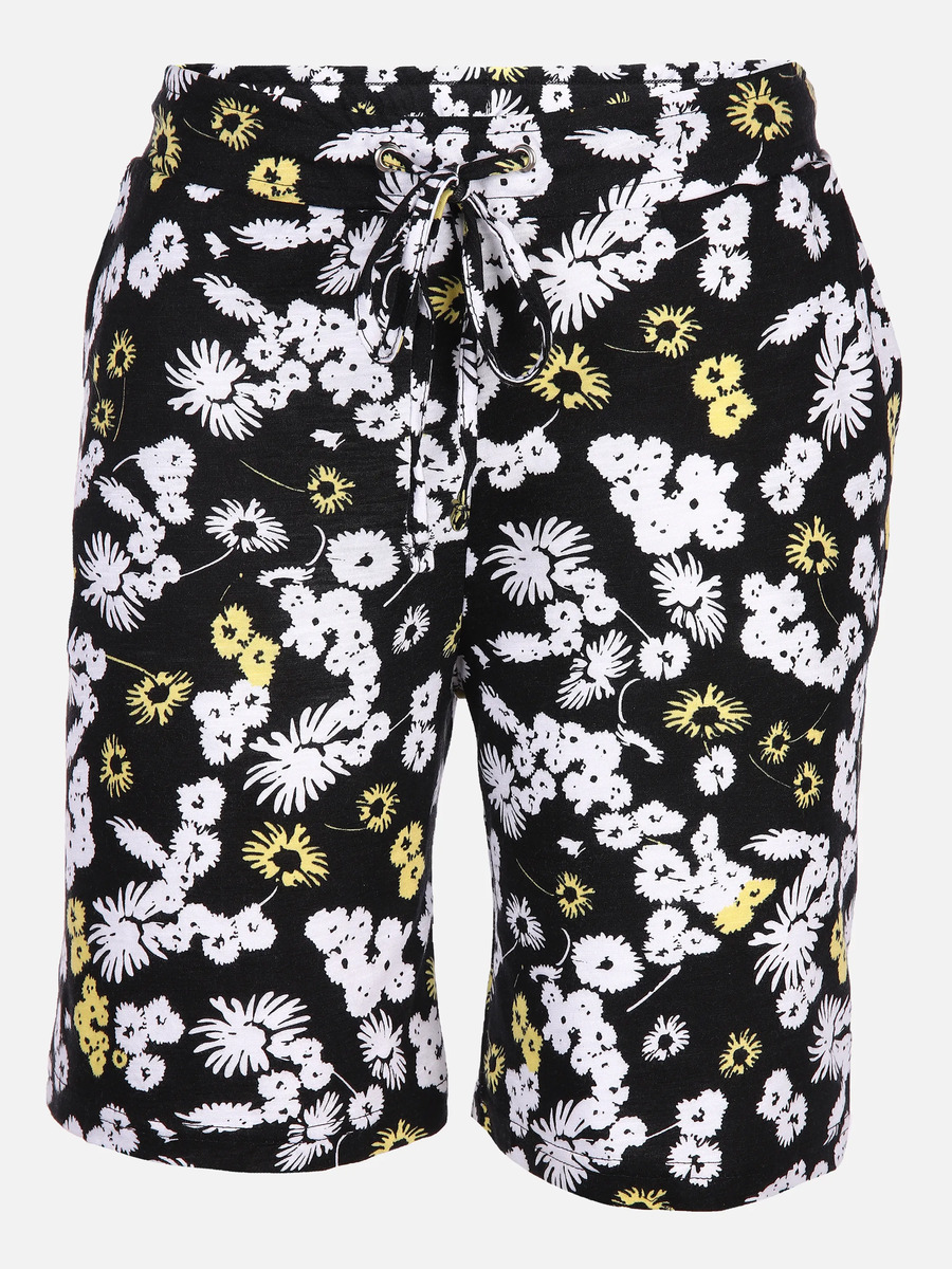 Bild 1 von Damen Sweatshorts mit Alloverprint
                 
                                                        Schwarz