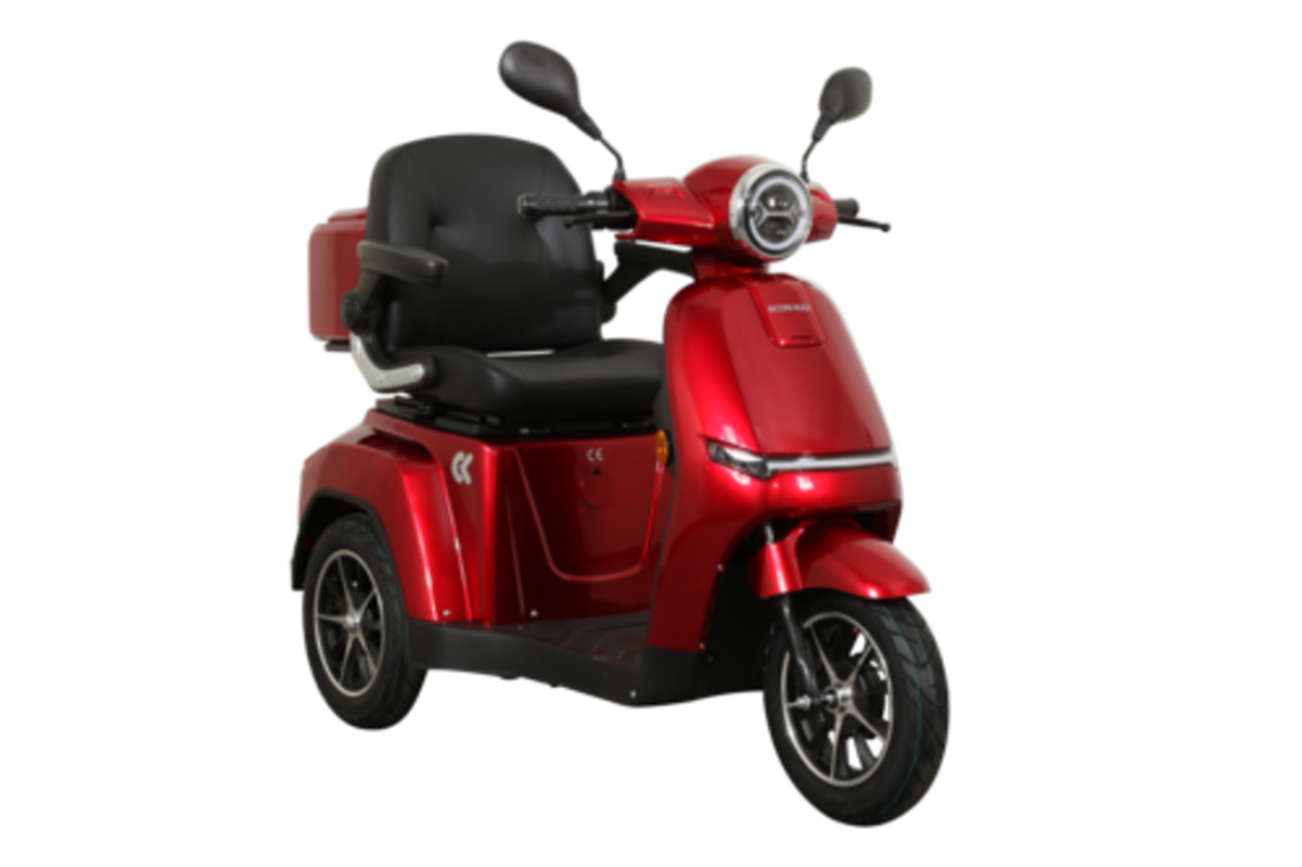 Bild 2 von Econ- Way 3 Rad/ 4 Rad Seniorenmobil mit Hardkoffer 1000W rot  SLSM 04/ SLSM 05