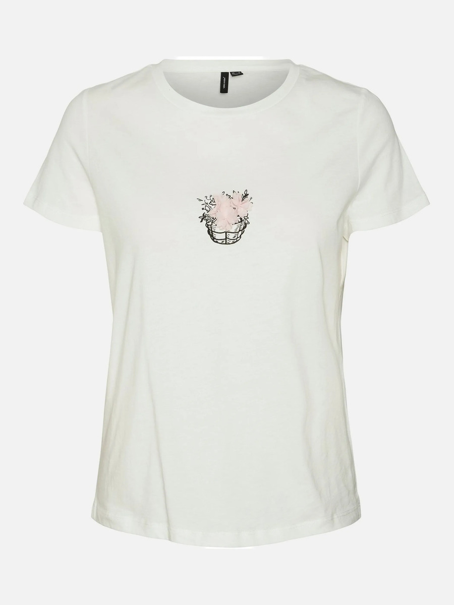 Bild 1 von Vero Moda VMDONNAFRANCIS SS TOP Shirt
                 
                                                        Weiß