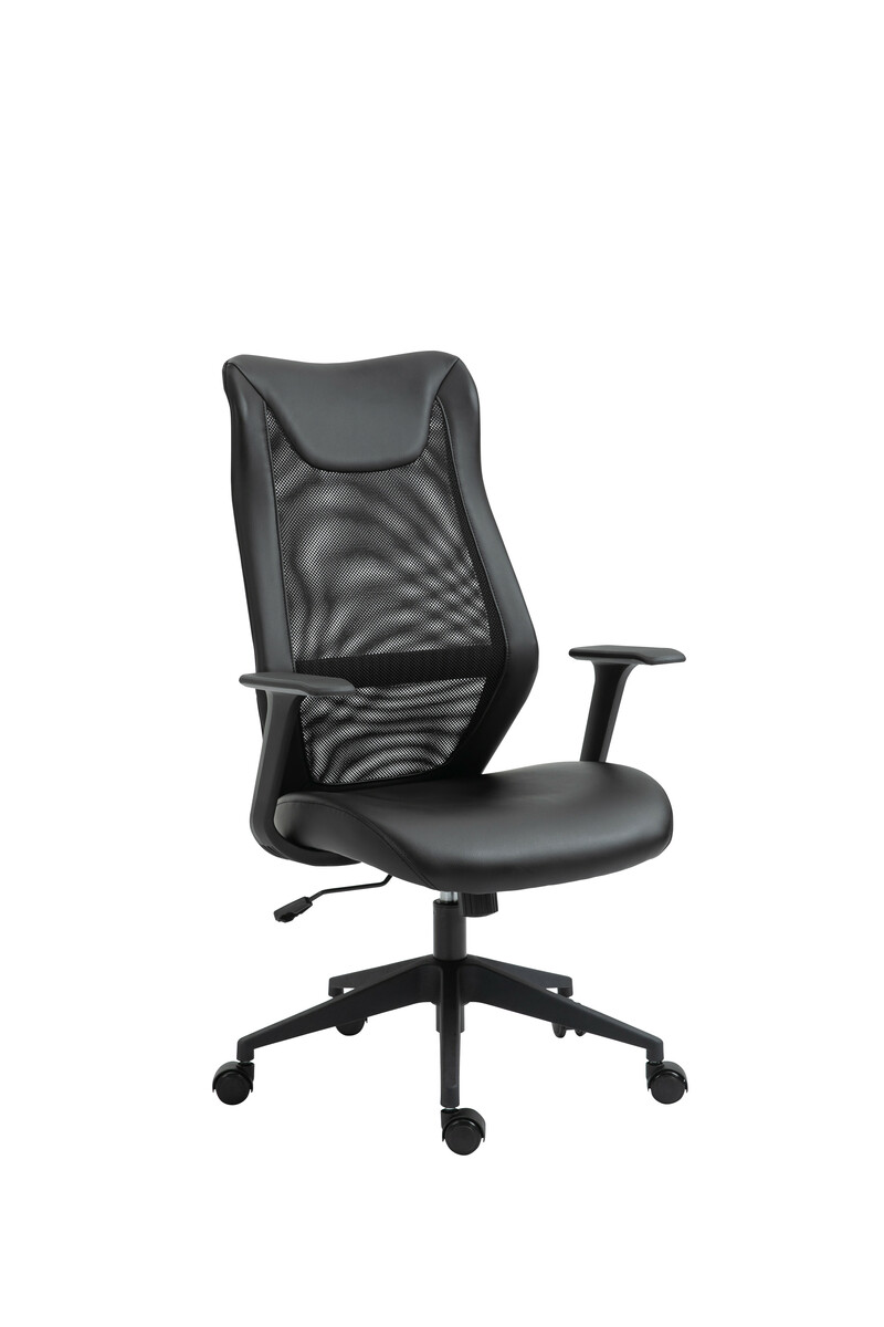 Bild 1 von FEMO höhenverstellbarer Drehstuhl FM-2513 Mesh schwarz