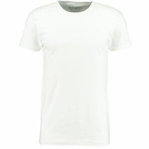 Herren-T-Shirt Kurze Ärmel Slim Fit / Stretch, Weiß, L