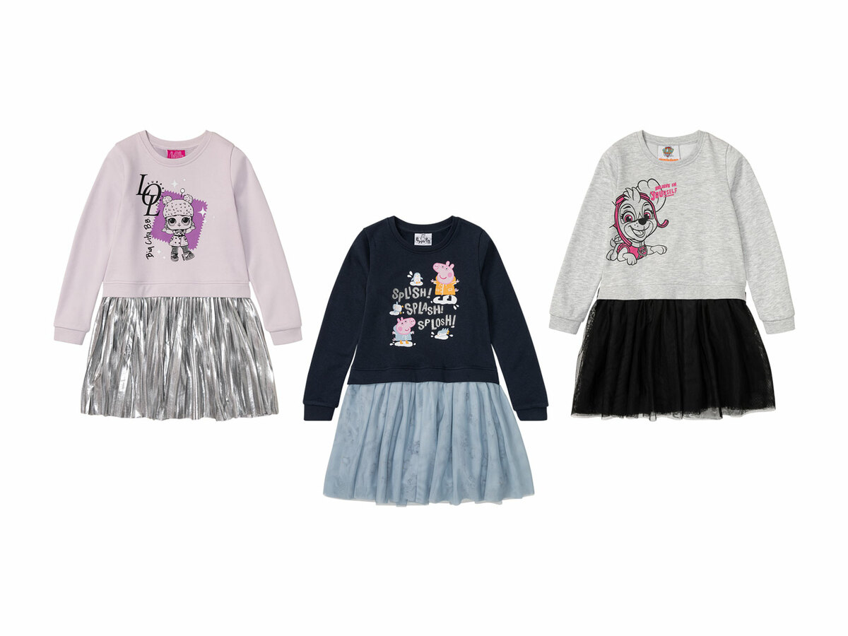 Bild 1 von Kinder / Kleinkinder Mädchen Kleid mit Rippbündchen