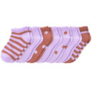 Bild 1 von 7 Paar Baby Sneaker-Socken im Set HELLBRAUN / FLIEDER