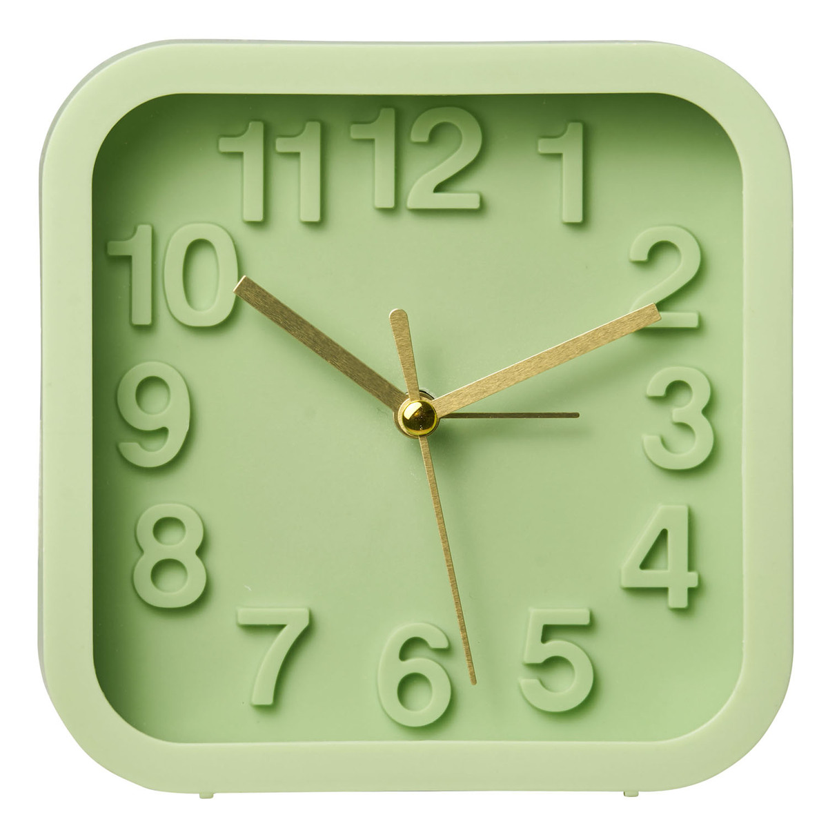 Bild 1 von AMARE Schlafzimmer Wecker skandinavisch Agenta 13 x 13 x 5 cm, Pastell Grün