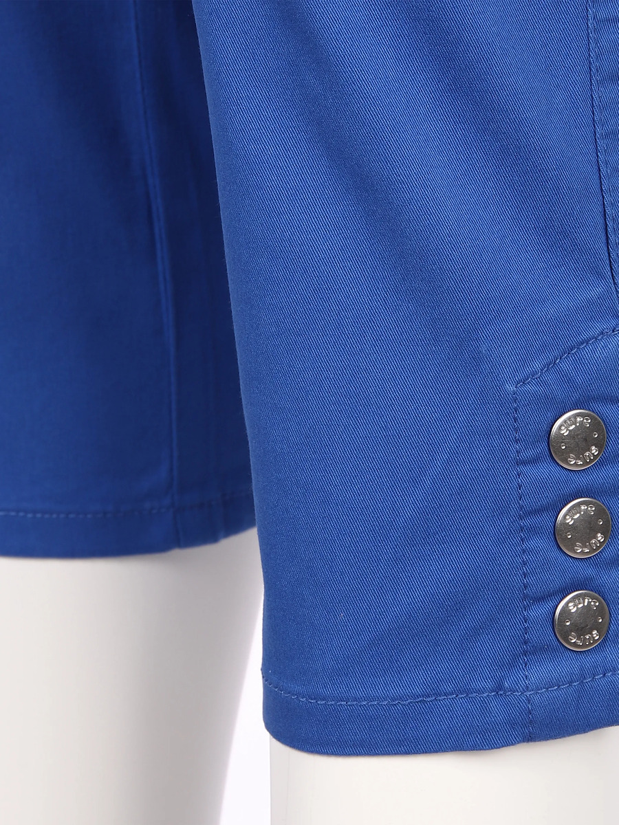 Bild 3 von Damen Capri Hose mit seitlichen Knöpfen
                 
                                                        Blau