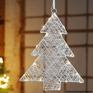 LED-Tannenbaum 35,5 cm aus Metall mit 20 LEDs