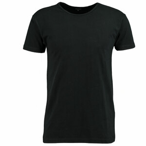 Herren-T-Shirt Kurze Ärmel Slim Fit / Stretch, Schwarz, XL