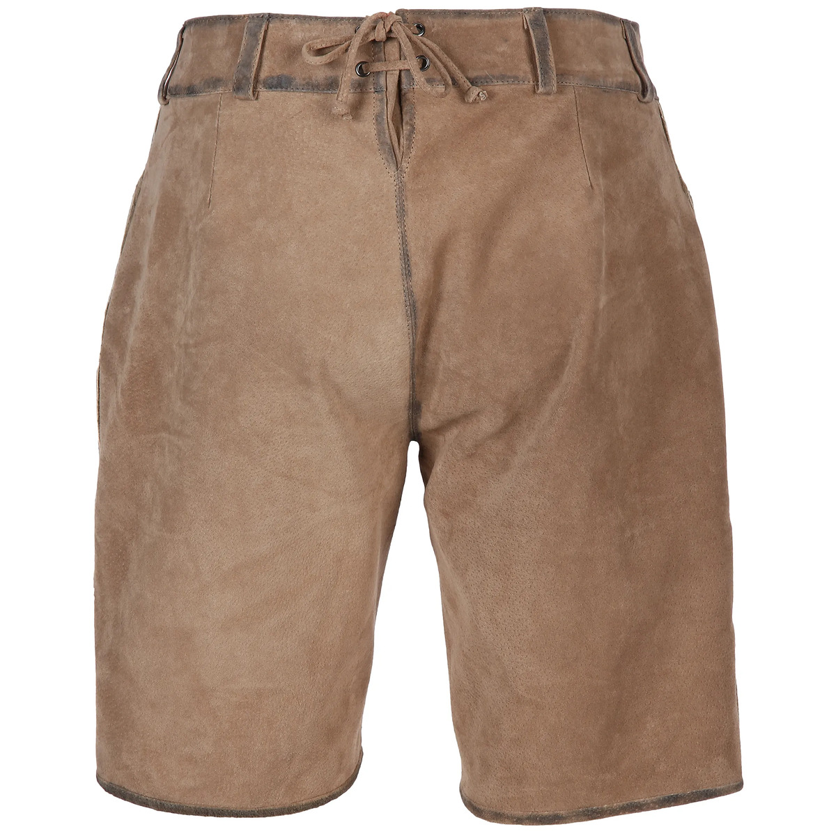 Bild 2 von Damen Echtleder-Bermuda in lässiger Vintage-Optik
                 
                                                        Braun