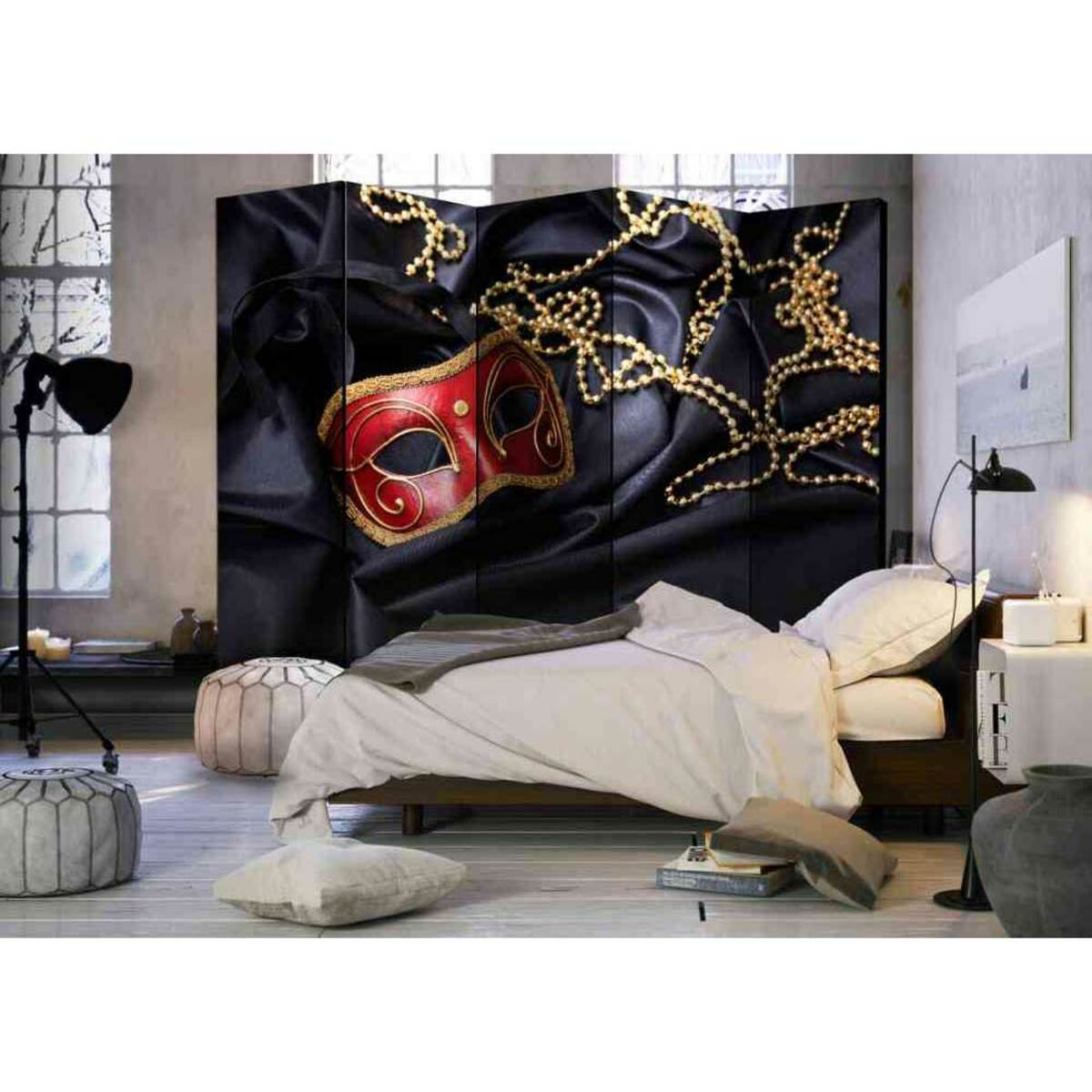 Bild 1 von Raumteiler Paravent mit vezianischem Karneval Motiv modern