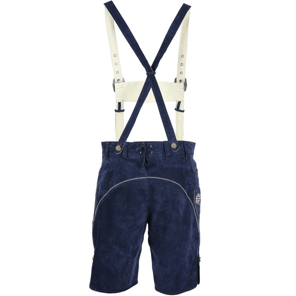 Bild 2 von Herren Lederhose mit traditioneller Stickerei
                 
                                                        Blau
