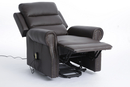 Bild 4 von Happy Home elektrisch Relaxsessel mit verstellbarer Rückenlehne und Fußteil dunkelbraun Lederoptik