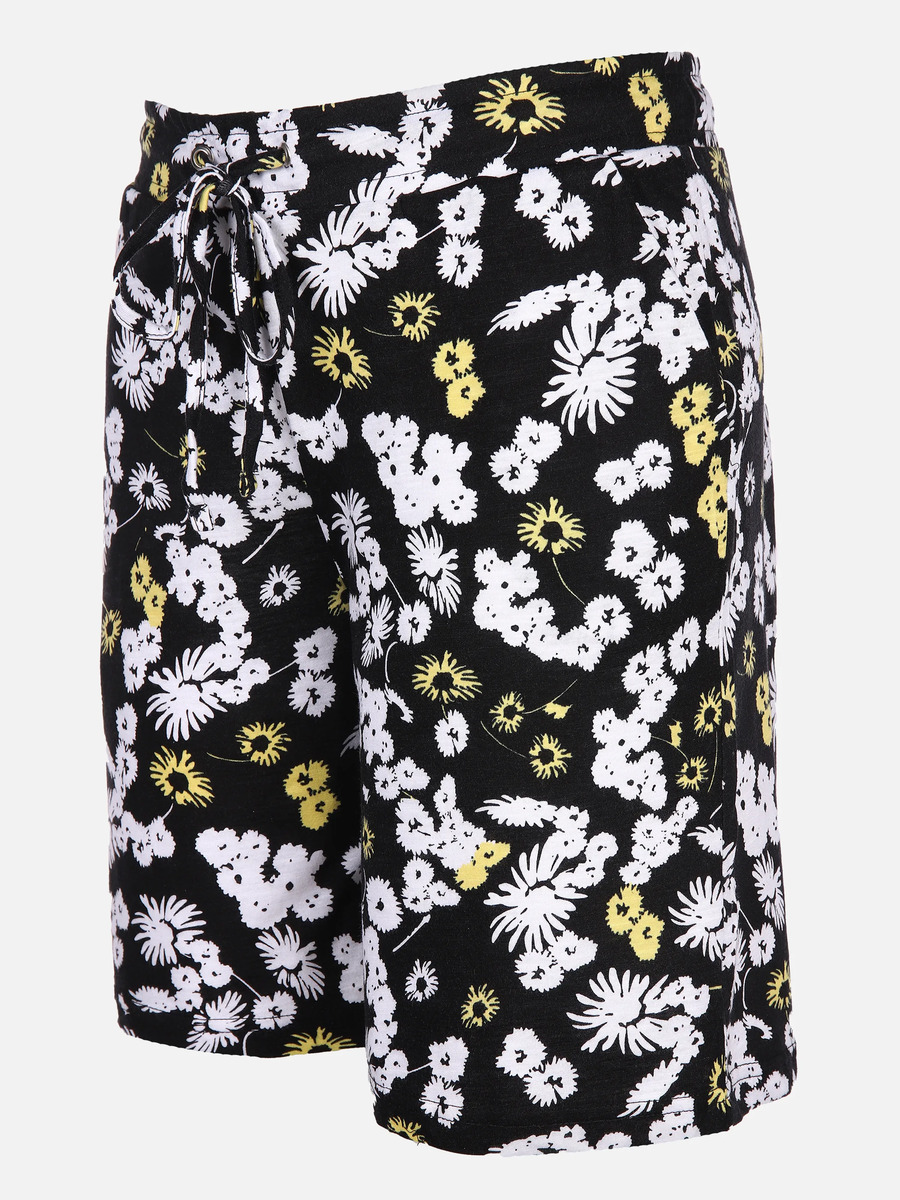 Bild 3 von Damen Sweatshorts mit Alloverprint
                 
                                                        Schwarz