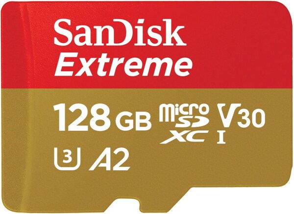 Bild 1 von Sandisk microSDXC Extreme (128GB) Speicherkarte + Adapter