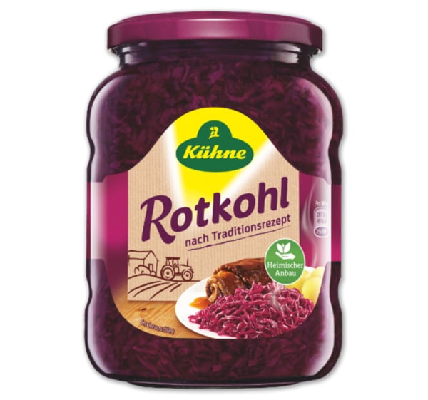 Bild 1 von KÜHNE Rotkohl oder Apfelrotkohl