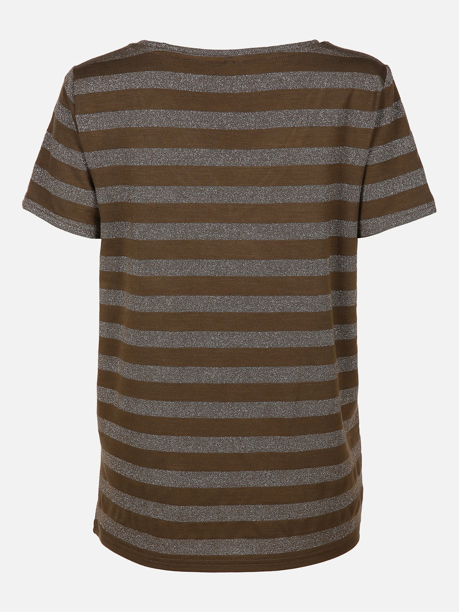 Bild 2 von Only ONLALEXA S/S V-NECK T Shirt mit Glitzerstreifen
                 
                                                        Rot