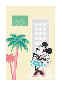 Komar Poster "Minnie Mouse Palms", Disney, (1 St.), Kinderzimmer, Schlafzimmer, Wohnzimmer