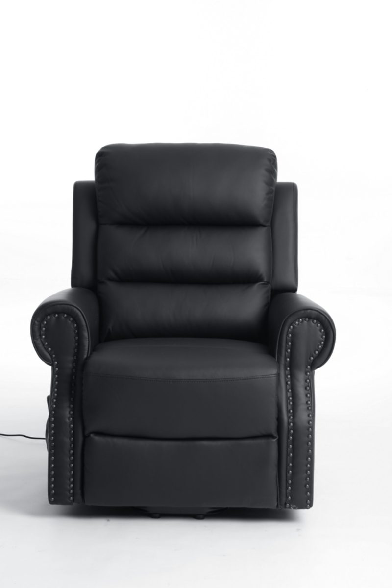 Bild 4 von Happy Home elektrisch Relaxsessel mit verstellbarer Rückenlehne und Fußteil schwarz Lederoptik