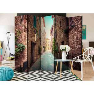 Spanischer Raumteiler mit Altstadt Gässchen in der Toscana 225 cm breit