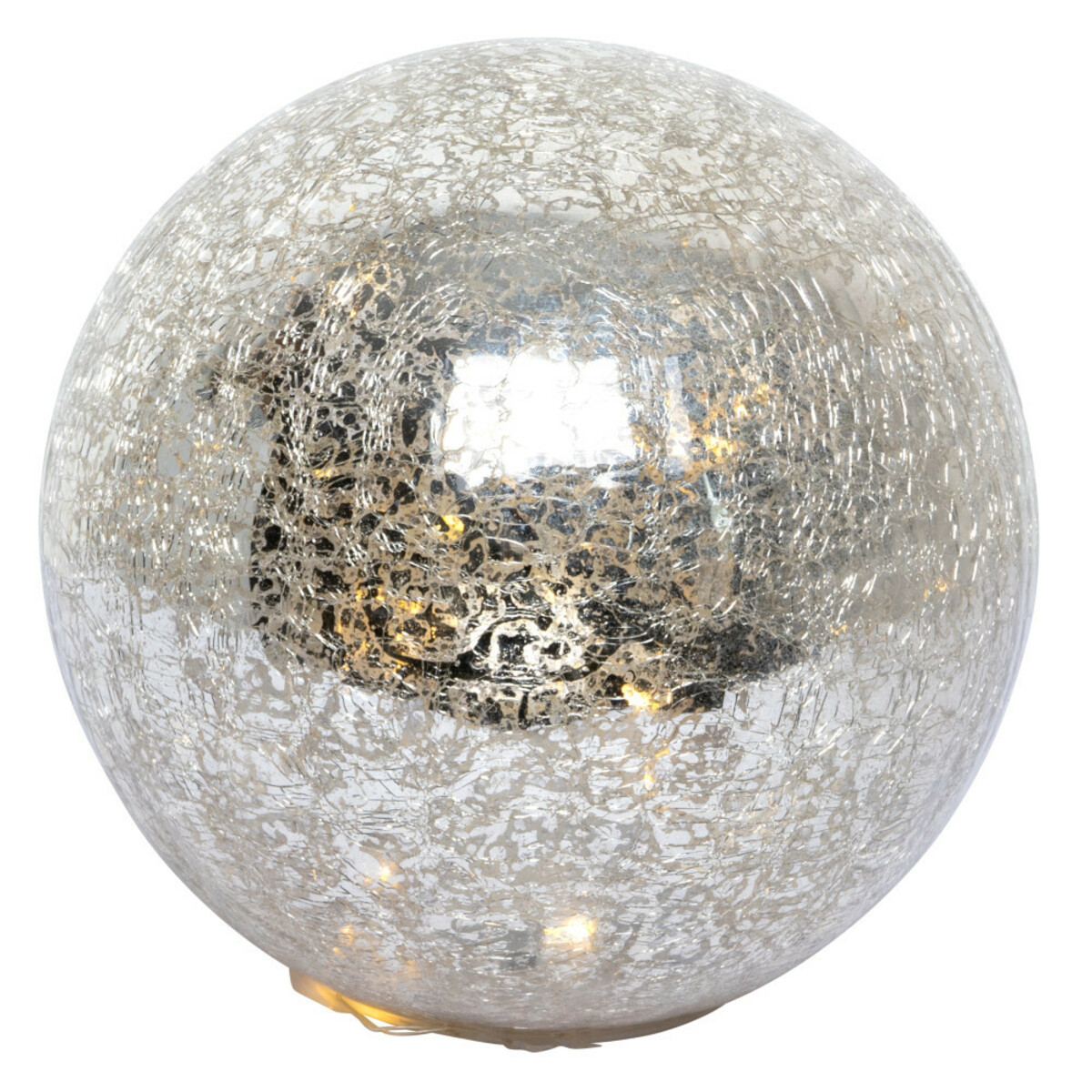 Bild 1 von LED-Kugelleuchte Ø 18 cm aus Crashglas mit 14 LEDs