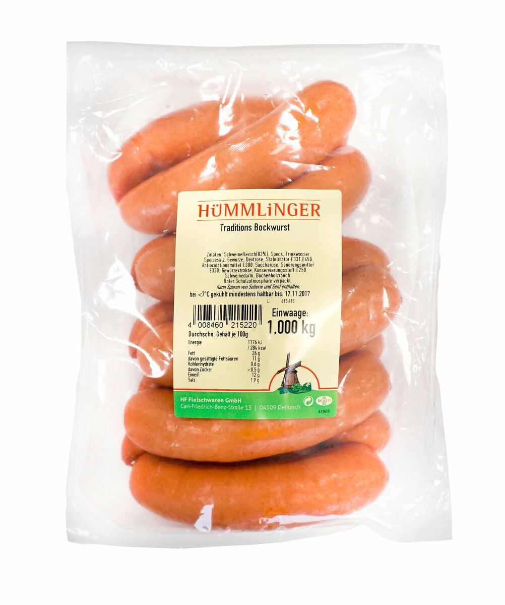 Bild 1 von Traditions-Bockwurst 10 Stück = 1 kg