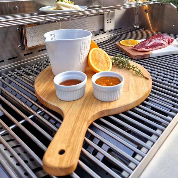 Bild 2 von Paella World  Holzbrett mit Handgriff 30x1,5cm Gummibaum Lebensmittelecht