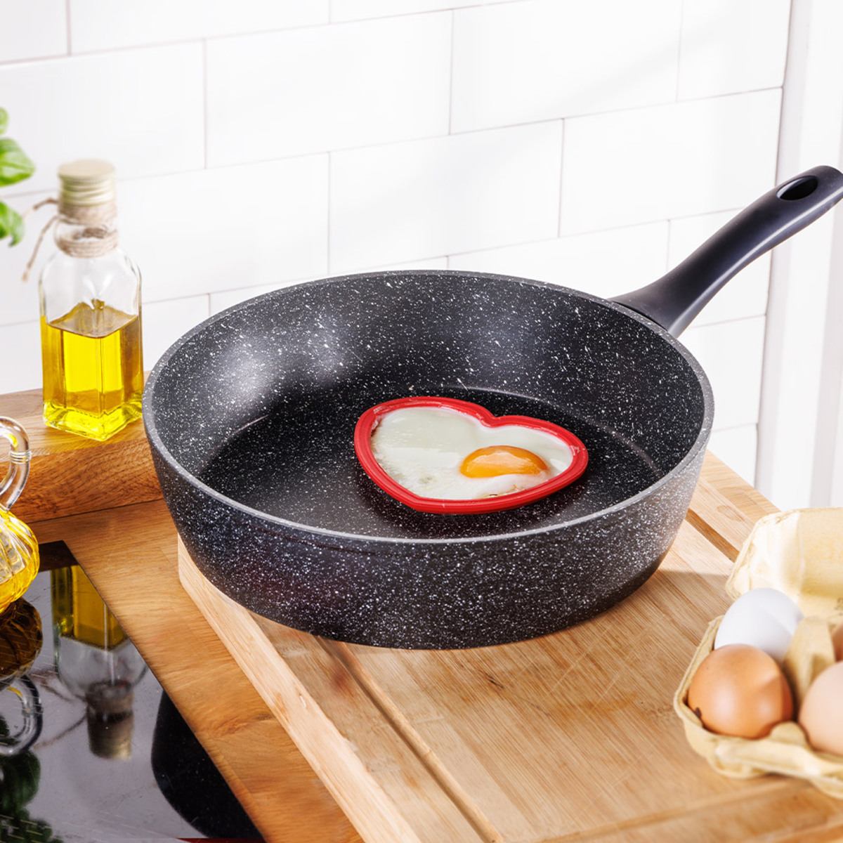 Bild 3 von Casa Royale Aluguss Hochrandpfanne "Homer"-  Ø ca. 24 cm + Gratis Pfannenwender