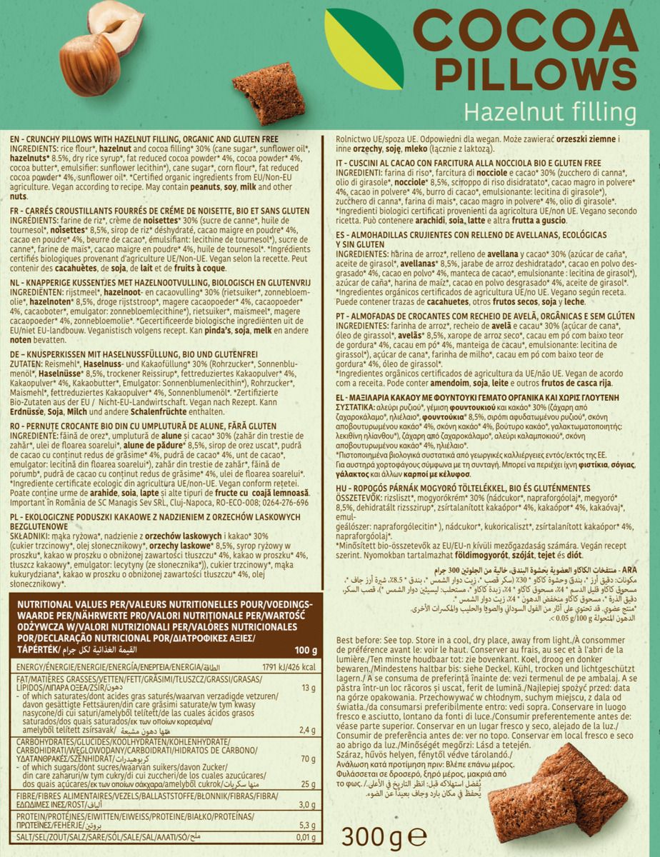 Bild 2 von Turtle Bio Schokokissen mit Haselnussfüllung