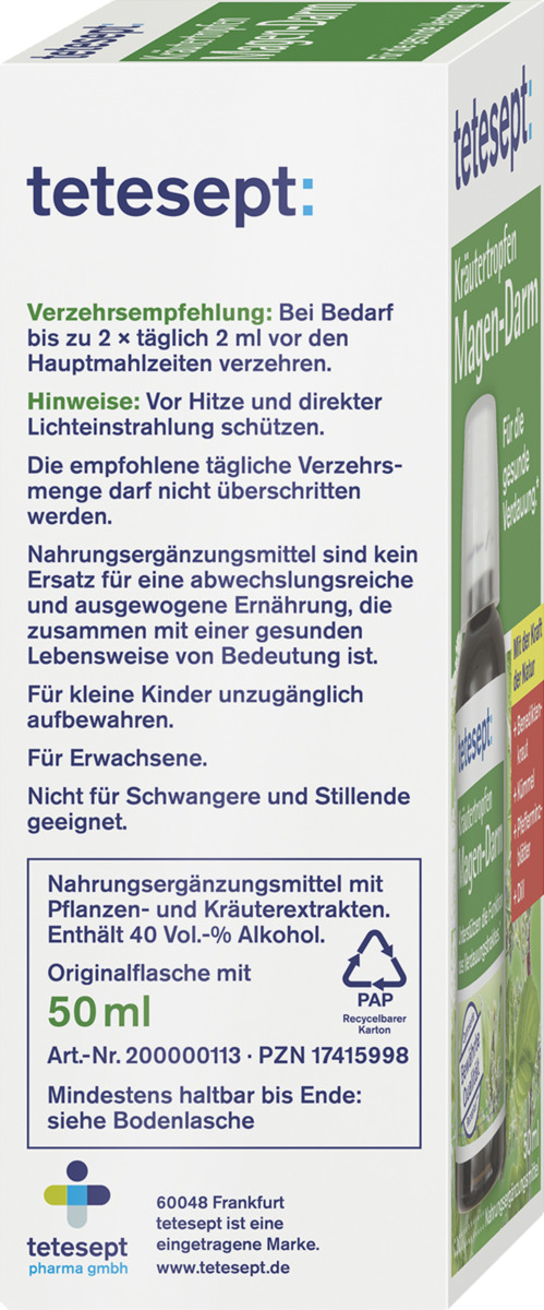 Bild 3 von tetesept Kräutertropfen Magen-Darm