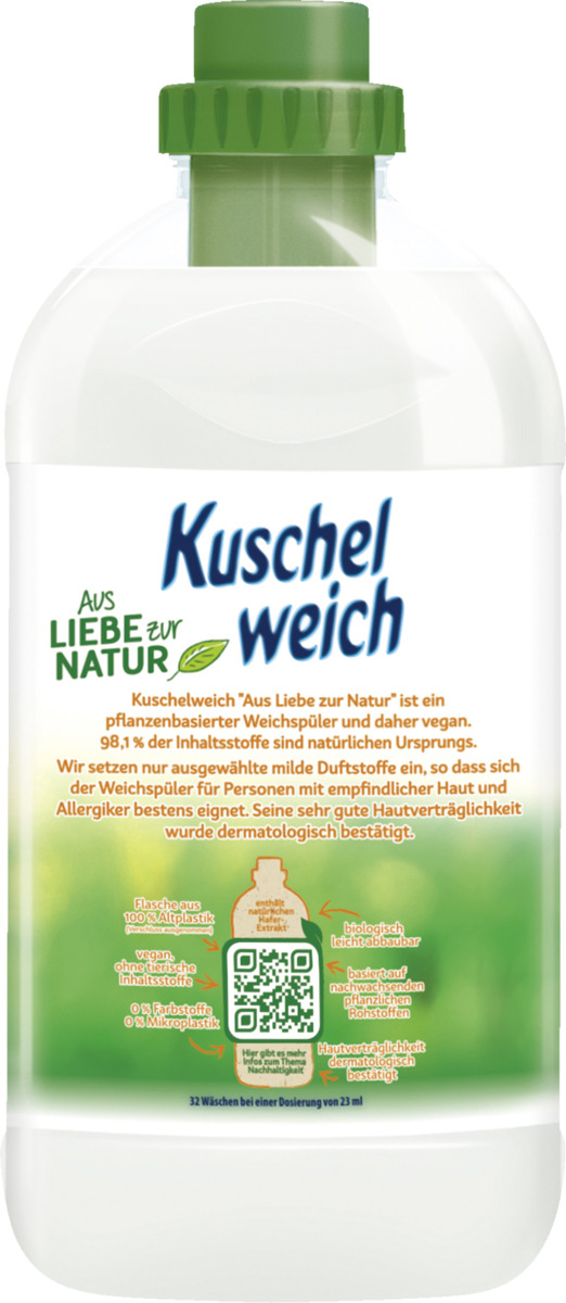 Bild 2 von Kuschelweich Birnenblüte & Hafermilch Weichspülerkonzentrat 32 WL