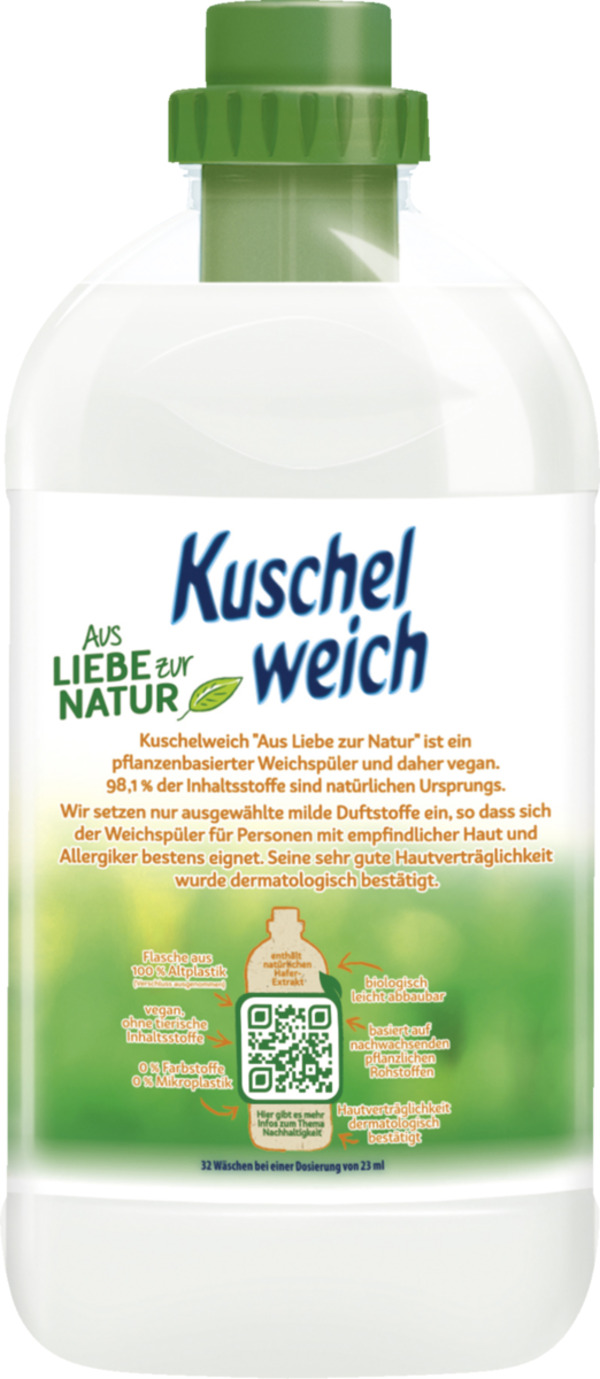 Bild 2 von Kuschelweich Birnenblüte & Hafermilch Weichspülerkonzentrat 32 WL