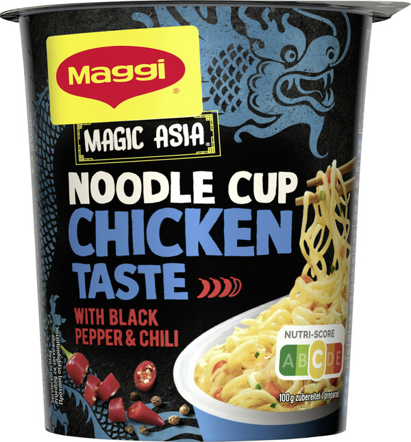 Bild 1 von Maggi Magic Asia Noodle Cup Chicken Black Pepper & Chili 63G