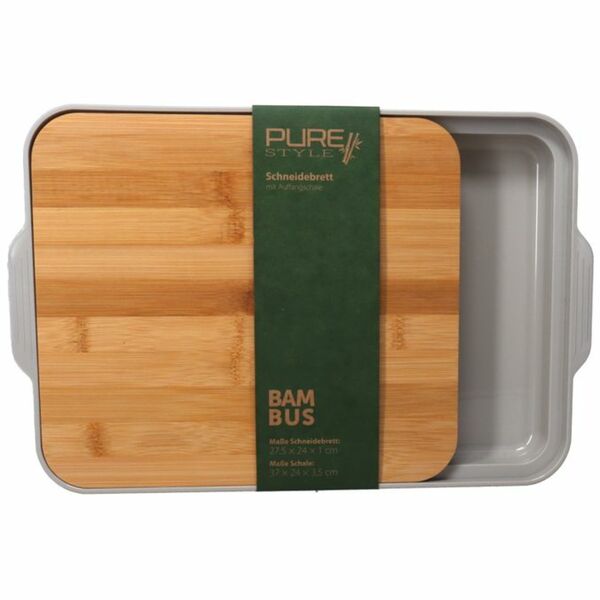 Bild 1 von Pure Style Bambus Schneidebrett & Tablett