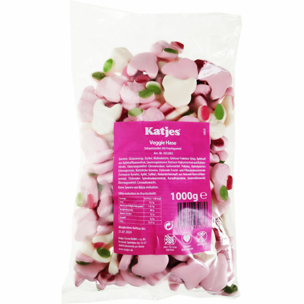 Bild 1 von Katjes Grün Ohr Hase XL