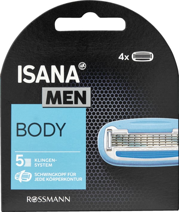 Bild 1 von ISANA MEN Rasierklingen Body 5-Klingen-System