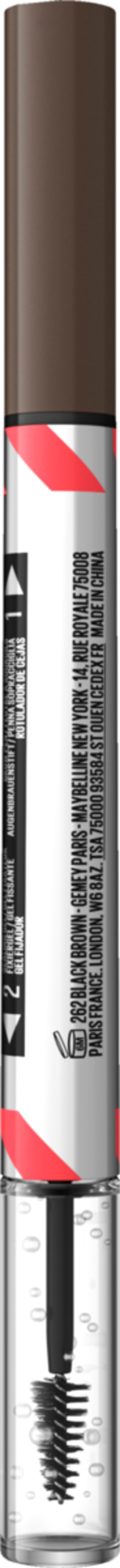 Bild 2 von Maybelline New York Build-A-Brow Augenbrauenstift Nr. 262 Black Brown + Versiegelungsgel