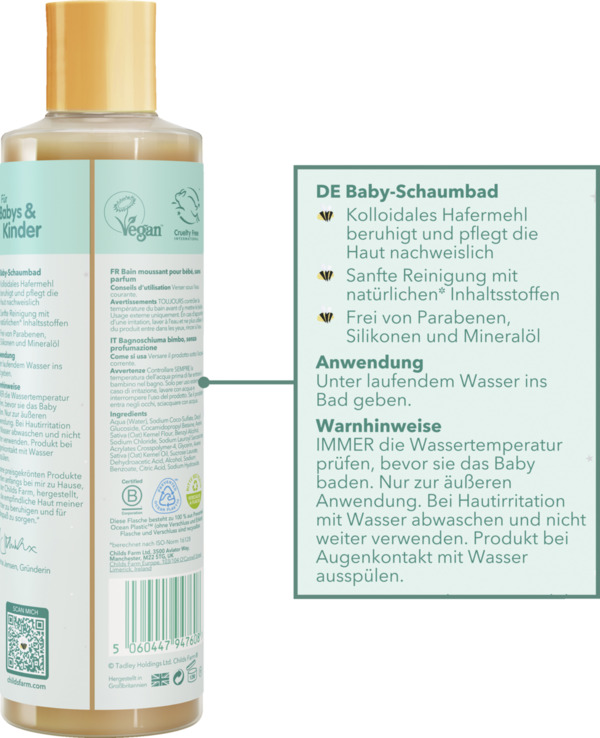 Bild 2 von Childs Farm Baby Schaumbad