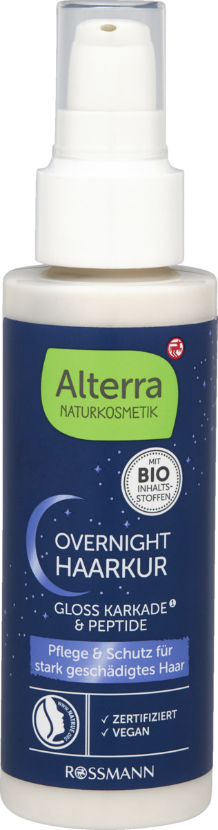 Bild 1 von Alterra NATURKOSMETIK Overnight Haarkur Gloss Karkade & Peptide
