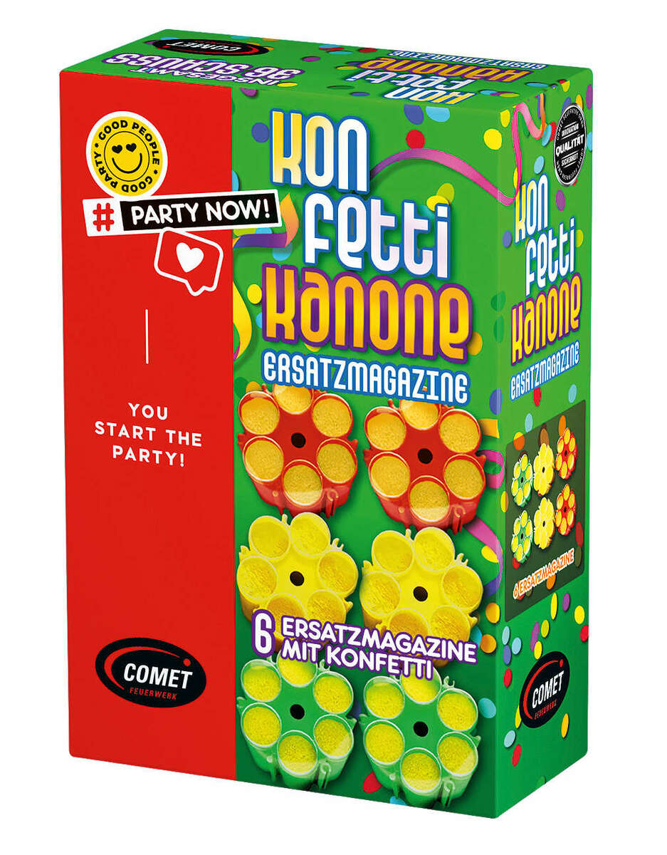 Bild 1 von COMET Jugendfeuerwerk »Konfetti Kanone Nachfüllset«
